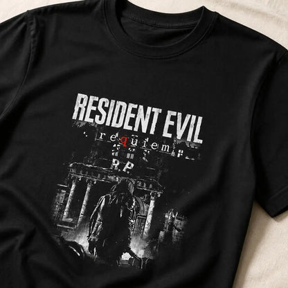RE Requiem Residents Evils Men Retro T Shirt 100% Cotton Clothing Fun Short Sleeve Tee Gift T-Shirts