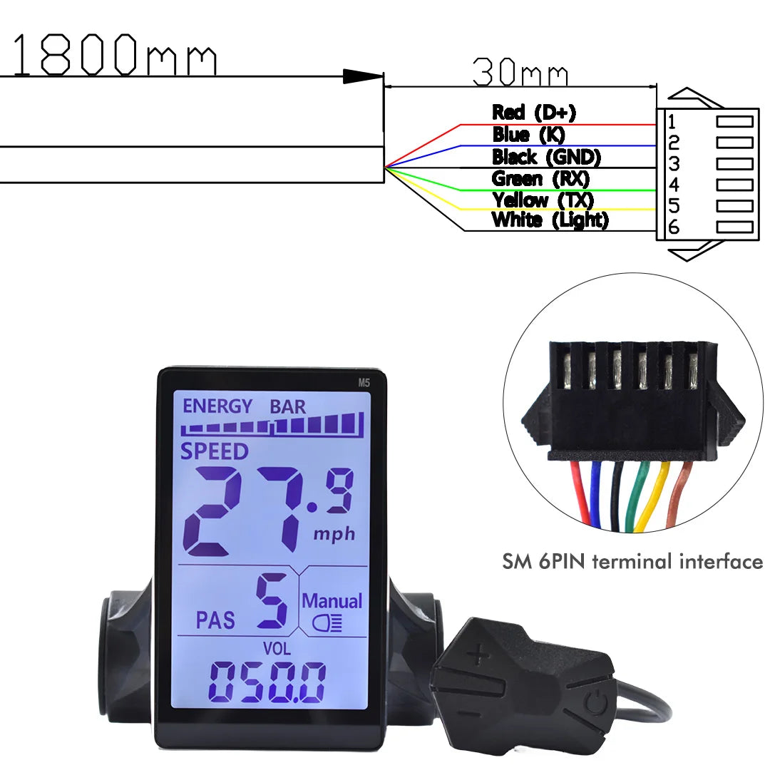 Color Wired Stopwatch Supports Electronic Shift Odometer Bike Computer Waterproof Cycling Odometer Electric Bike Accessories