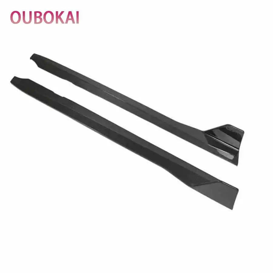 For BMW M2 G87 2022+ Carbon Fiber Side Skirt Side bumper Splitters Side skirts Cupwings Apron Side panel AD Car auto parts