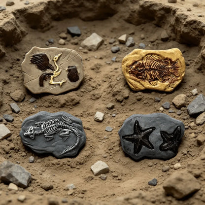5pcs Random DIY Dinosaur Fossils, Archaeological Accessories, Sand Table Model Decorations, Model Enthusiast Collectibles