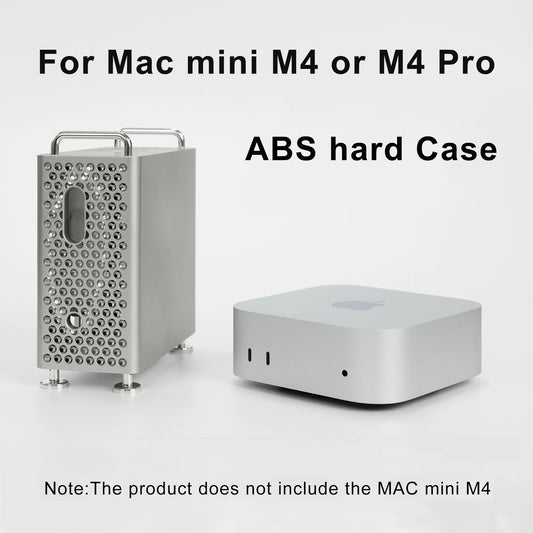 Portable Protective Bag for Apple Mac Mini M4 Pro 2024 Shockproof Storage ABS Hard Cover Anti-Scratch Protective Case For Mac