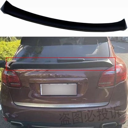For Porsche Cayenne 958 2011 2012 2013 2014 True Carbon Fiber /FRP Black Middle Wing Rear Wing Luggage Lip Top Spoiler