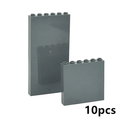 DIY Building Block 10pcs Door Window Frame Wall City 1x6x5 1*4x3 Glass Transparent Panel House Parts MOC Bricks 59350 59349 Toy
