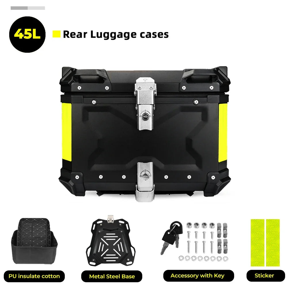CNC Aluminum Motorcycle Helmet Box Trunk Top Case Travel Luggage Storage Box for BMW R1200GS Adventure 1200 GS R1250GS ADV