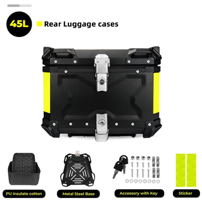 CNC Aluminum Motorcycle Helmet Box Trunk Top Case Travel Luggage Storage Box for BMW R1200GS Adventure 1200 GS R1250GS ADV