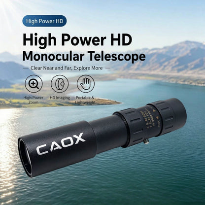 CAOX 10-30x25HD Binoculars Portable Professional Monocular Powerful Long Distance, Suitable for Hunting, Outdoor, and Concerts