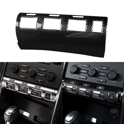 For Nissan GTR GT-R R35 2008-2016 Real Carbon Fiber Instrument Central Control Both Side Trim Cover Car Accessories Modification