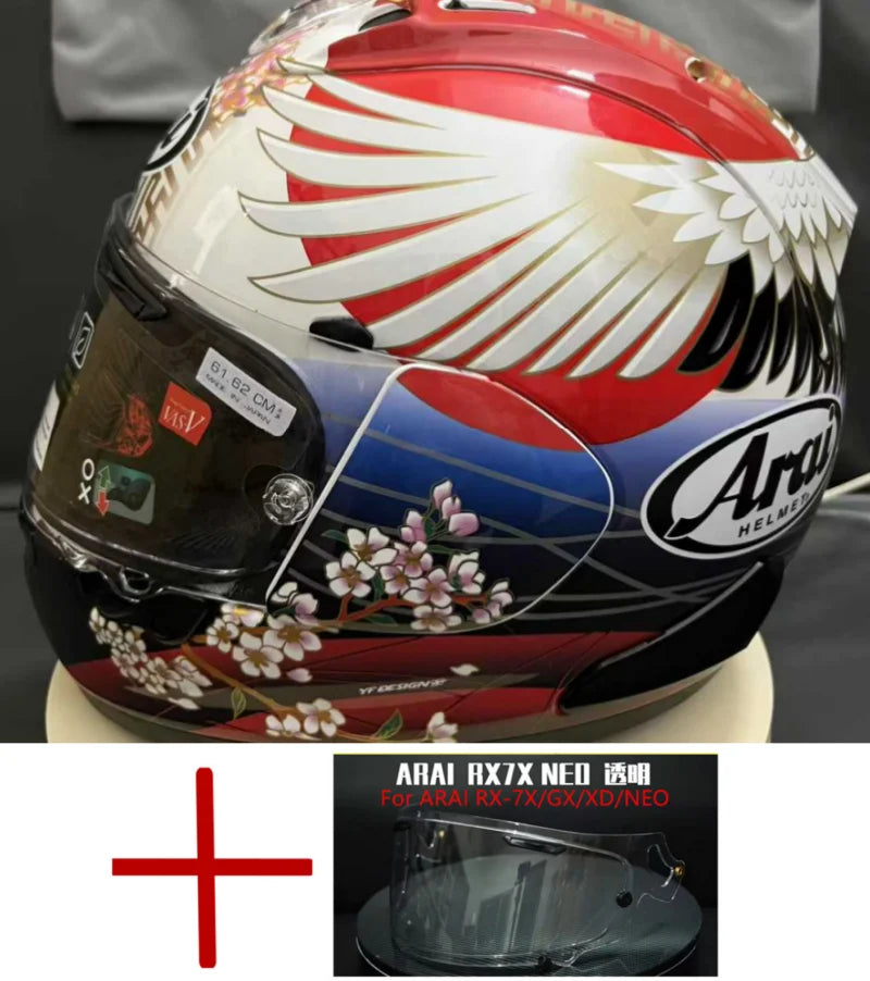 RX-7X RX7X Full Face Motorcycle Helmet, For Road Motorcycles And Racing Karts Protection Helmet Tsubasa,Capacete