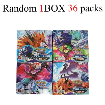 new model English 36 Packs Pokémon TCG: Scarlet & Violet Etsncelles Evoving Skies 151 BATTLE Flames Booster Box Battle  Card