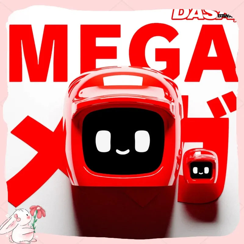 stock Dasai 3rd Gen Mochi Robot Car Mount Universal Modification Voice-Activated JDM Car Mood Parts Decoration Action Figure Toy