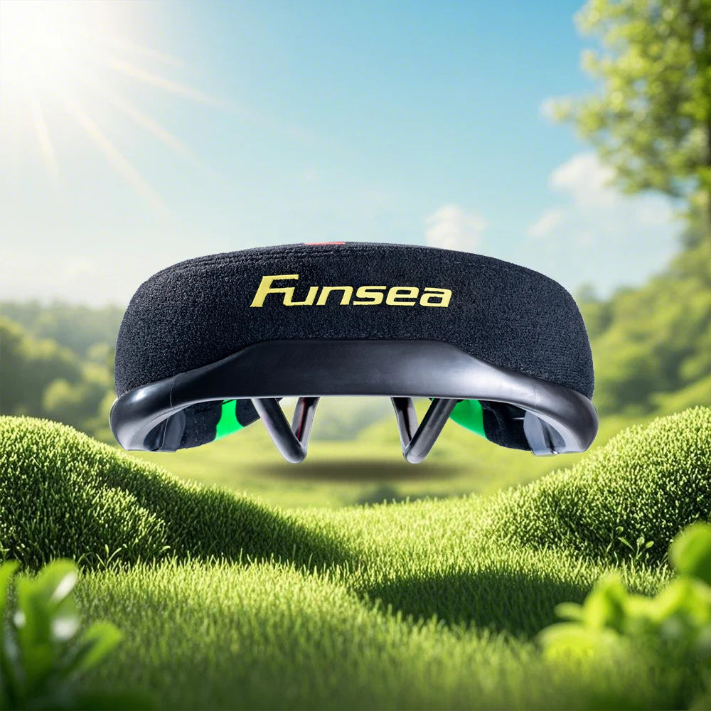 Funsea Bicycle Saddle Stunt Wheelie Bike Seat Silicon Printing Rasta Cycling Flannelette With Super Strong 8mm Steel Rail Rasta