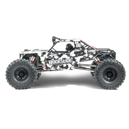 YK4061 1/6 4WD Performance RC Crawler Low Center of Gravity Electric Off‑Road Rock Crawler Remote Control Hobby Car for Adults