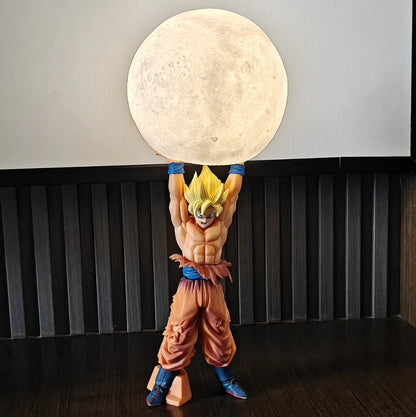 Action Toy Figures Dragon Ball Son Goku Light Lamp Model Kakarotto Kamehameha Wave Magnetic Ornament  Action Figure mood lamp