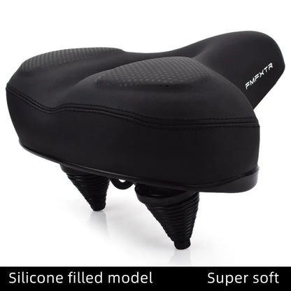 Soft Mtb Saddle Thickened Sponge Bicycle Saddle Long Distance Silicone Saddle Road Bicycle Seat Cushion Spring Shock Absorption