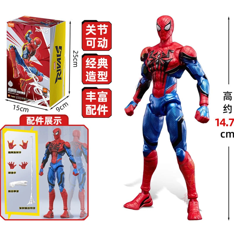 BLOKEES Original Spider Man ANTI Venom Daredevil Marvel CHAMPION CLASS Version Action Figure Assembled Movie Model Toys Gift
