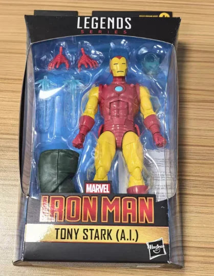 Original Hasbro MARVEL LEGENDS Iron Man Anime Figure Model Gift Toy Ornament