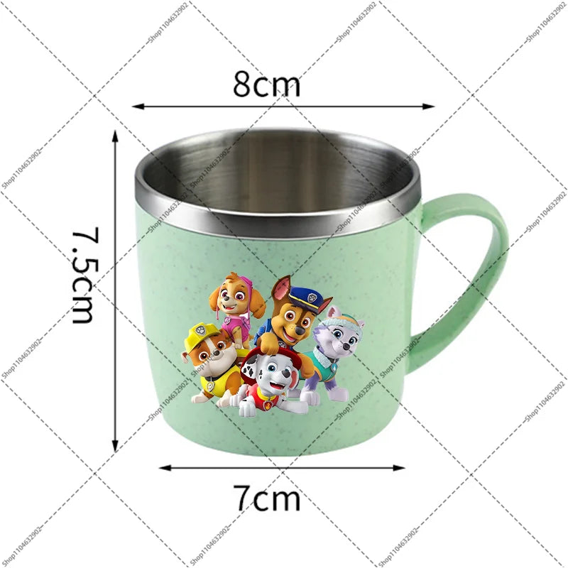 Paw Patrol Portable Stainless Steel Coffee Mug Chase Skye Cartoon Anime Pattern Printed Water Cup Household Couples Milk Cups