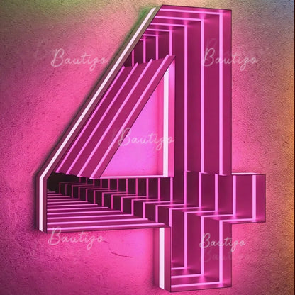 Custom Infinity Mirror LED LOGO Sign Personalized Mirror Wall Business Indoor Decoration for Bar Salon