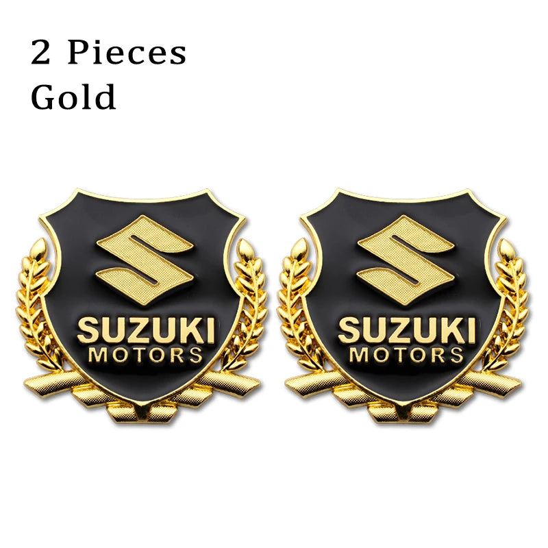 3D Metal Car Badge Emblem Body Sticker Trunk Decorative Decal  For Suzuki SX4 Grand Vitara Jimny Baleno Alto Swift Accessories