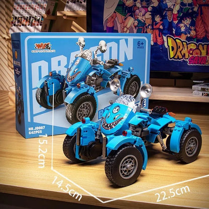 Dragon Ball Series Motorcycle Off-Road Vehicle Bulma Goku Mount Assembled Figures Ornaments Toys Collection Gifts
