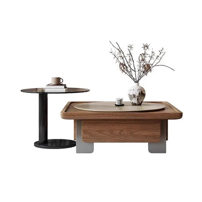 Brown Waterproof Coffee Table Tray Centerpiece Unique Modern Set Side Table Living Room Minimalist Mesa De Centro Sala Furniture
