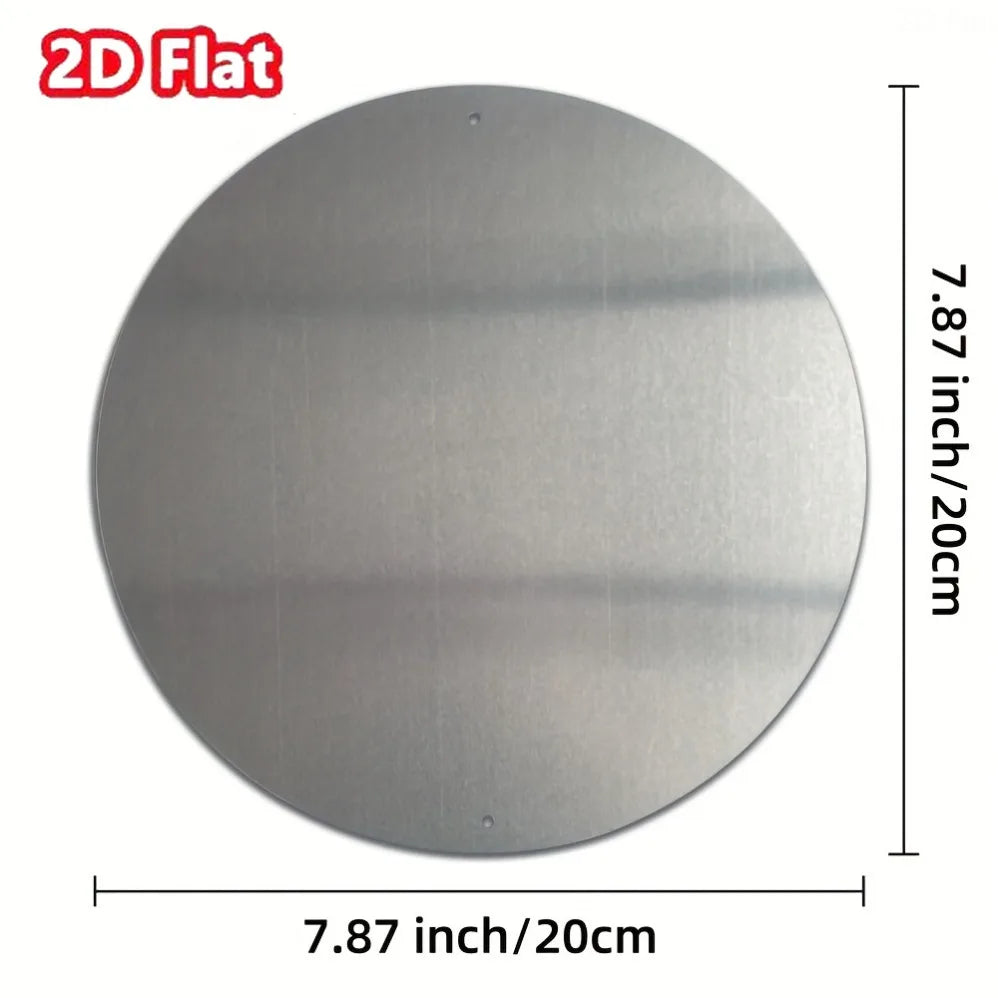 Vintage Retro Garage Aluminum Round Wall Plaque: 2D Flat Metal Sign with Classic Cars & Tools Design – for Bars, Cafes,