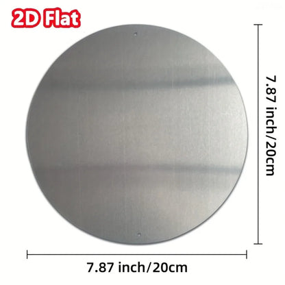 Vintage Retro Garage Aluminum Round Wall Plaque: 2D Flat Metal Sign with Classic Cars & Tools Design – for Bars, Cafes,