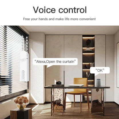 Smart Motorised Blind for Zigbee Automatic Electric Roller Shutter Shadows Robot Driver for Tuya App Google Home Alexa Voice