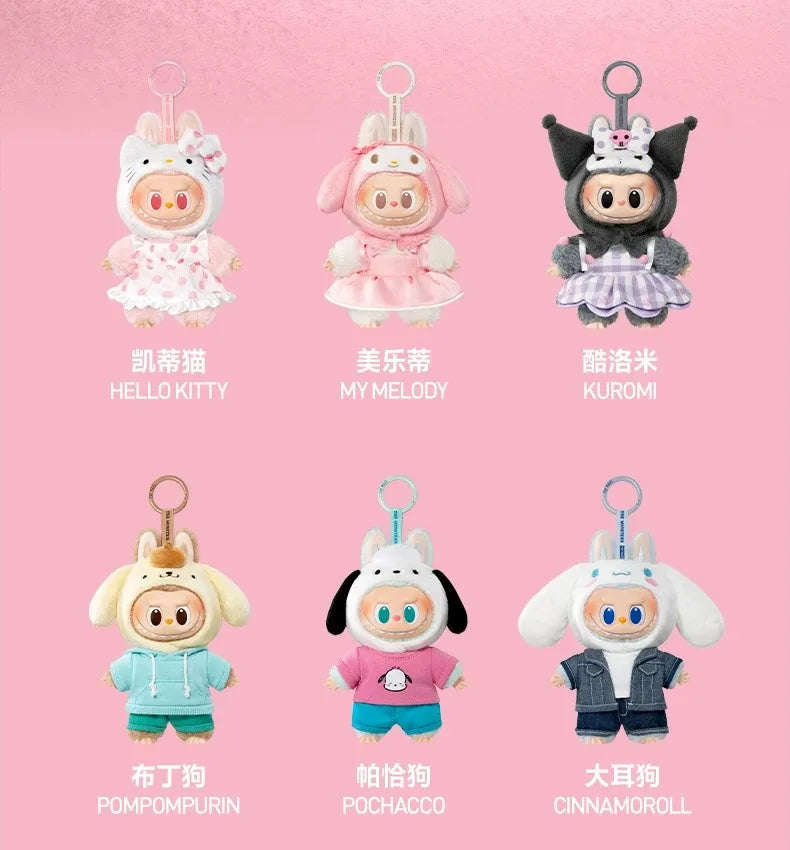 POP MART LABUBU THE MONSTERS SANRIO CHARACTERS Series Vinyl Plush Genuine Blind Box Mystery Box Guess Bag Toys Cute Anime Figure