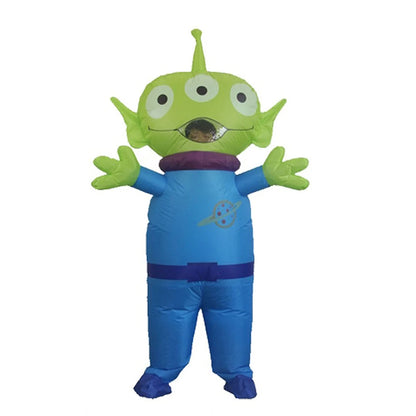 Three Eyed Alien Inflatable Suit Children's Day Parent-child Game Cartoon Doll Costume Performance Parade Cosplay Clothing Prop
