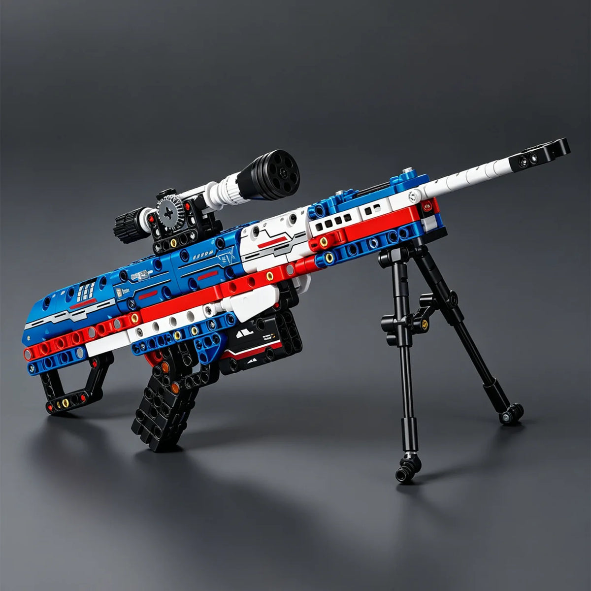 2026 New Model Toy Gun: M82A1 Sniper Rifle Building Blocks Set with Firing Function Gift in M82 Color Scheme