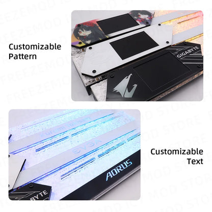 LCD GPU Bracket RGB VGA Support 2.2 Inch Display Temperature Detection ROG Graphics Cards Stand Video Card Holder AURA SYNC MOD
