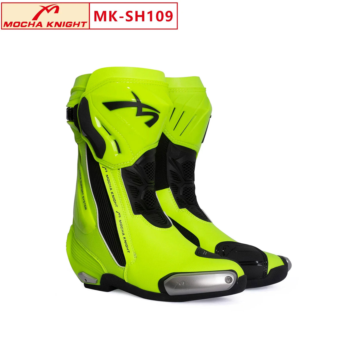2026 New Colour CE Motorcycle Boots 35-46 Men Track Race Boot White Red Road Racing Botas Youth Motorbike Bota For All Seasons