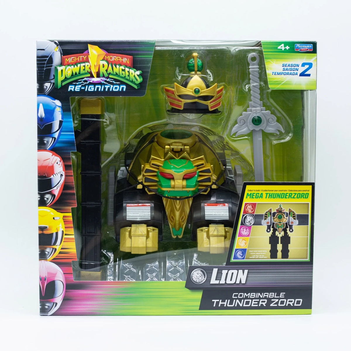 Playmates Power Rangers Mega Thunderzord Action Figure Re-Ignition Ultimate Combiner Robot Collect Lord Zedd Tigerzord Dinozords