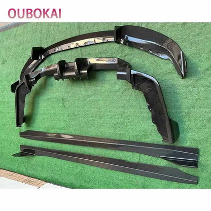 For BMW M2 G87 2022+ Carbon Fiber Side Skirt Side bumper Splitters Side skirts Cupwings Apron Side panel AD Car auto parts