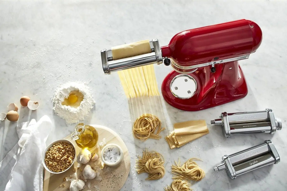 Free Shipping KitchenAid KSMPRA Stand Mixer Attachment Pasta Roller & Cutter, Stainless Steel