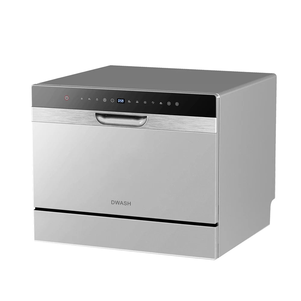 Space Saving Dish Washer Machine  Built-in Dishwasher 6 Sets Capacity for RV Hotel Household Kitchen Use