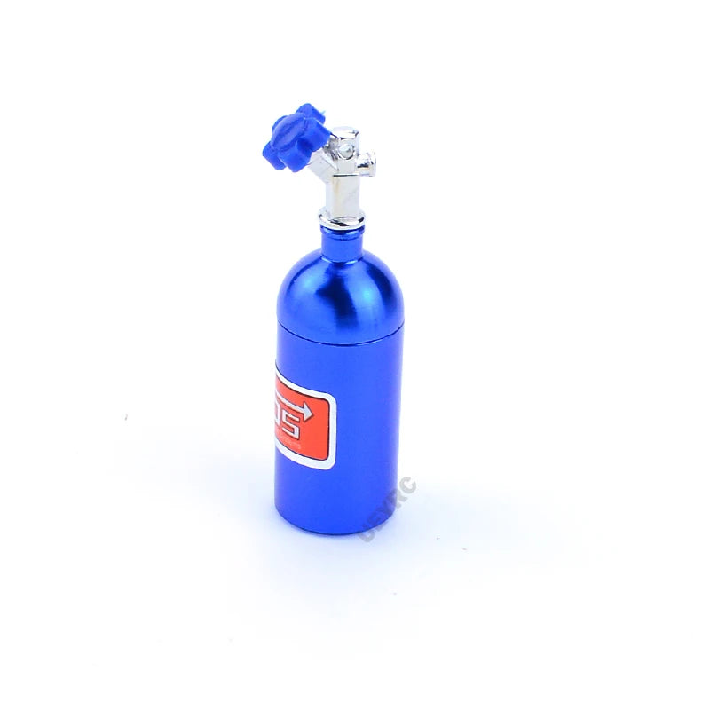 RC Crawler Car Metal Simulation NOS Nitrogen Bottle Model for 1/10 Traxxas TRX4 Defender Axial SCX10 II 90046 RC4WD Yikong 40082