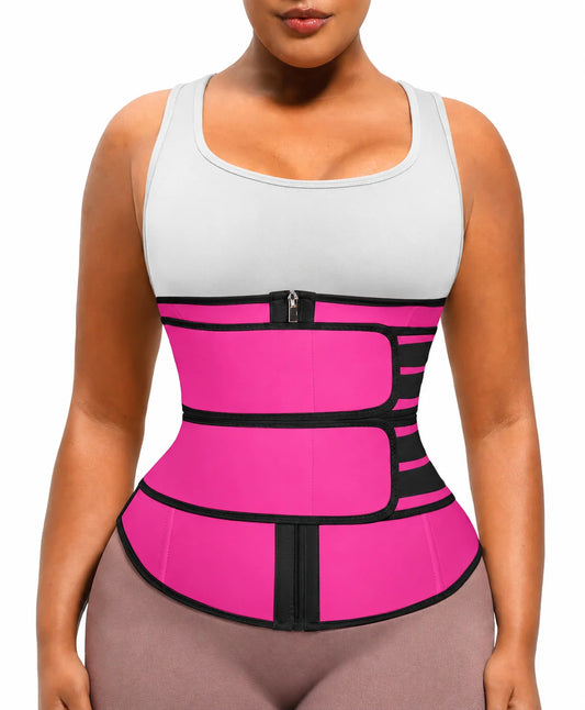 Women Waist Trainer Belt Tummy Control Slimming Body Shaper Sweat Trimmer Sauna Fitness Workout Cincher Girdle Shapewear Plus