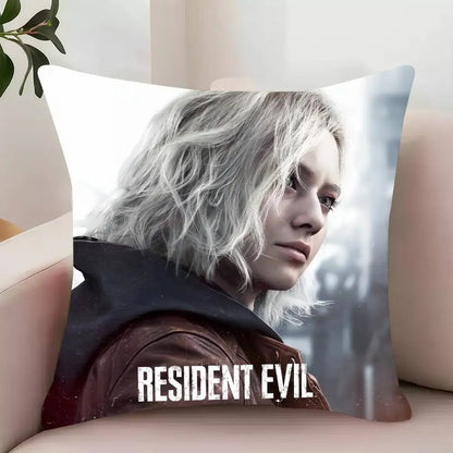 R-Resident Evil Game R-Requiem Leon  Pillow Case Decor Protective Covers Comfortable soft for Sofa Living Room Home office