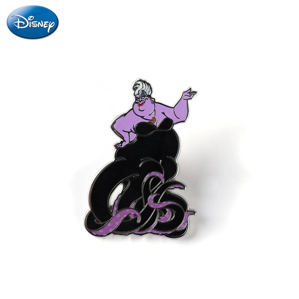 1PC Maleficent Collectible Enamel Pin Disney Officially Licensed Sleeping Beauty Villains Sorceress Maleficent Cartoon Brooches