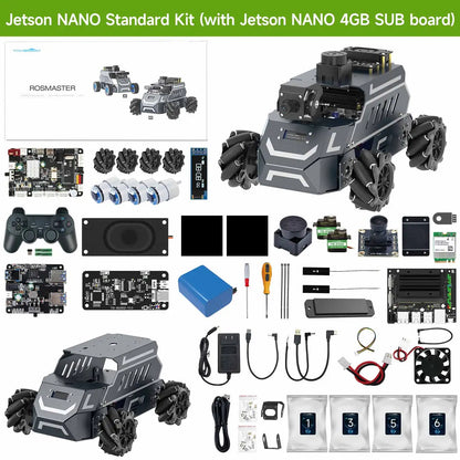 ROSMASTER M1 AI Large Model Embodied Intelligence Educational Robot Support 3D Depth Vision Jetson/Raspberry Pi/RDK X5 Control