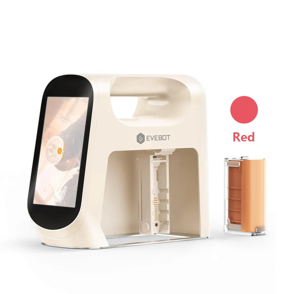 EVEBOT Smart Handheld Food Printer 5cm Print Head (Next-Gen with Visual Positioning) Flip Screen Ideal For Cafés & Coffee Shops