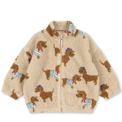 2026 KS Autumn Winter Baby Girls Boys Lambswool Jackets Boys Embroidery Cartoon Outerwear Kids Clothes Children's Coats 1-9Yrs