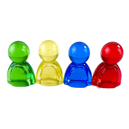 Pawn/ Chess 24mm Plastic Game Pieces for Board Game Accessories 4 Colors 10pcs