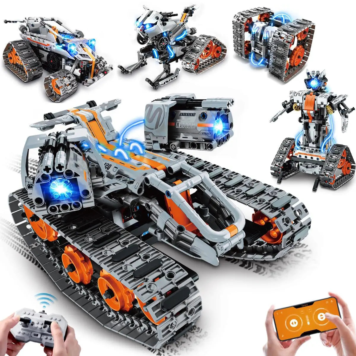 Technology Trend Play Programming Assembly Robot Aerospace Military Building Blocks Helicopter Warship Rocket Puzzle Assembly Sm