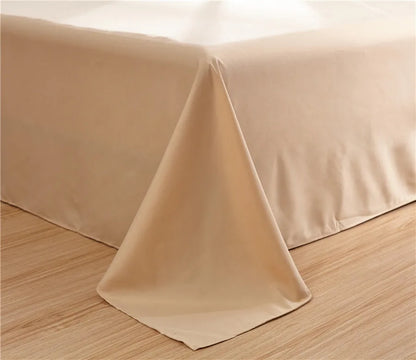 Spring Summer Autumn 1Pc 100% Polyester  Flat Sheet Solid Color High Quality Bed Sheet Various Sizes Can Be Customized