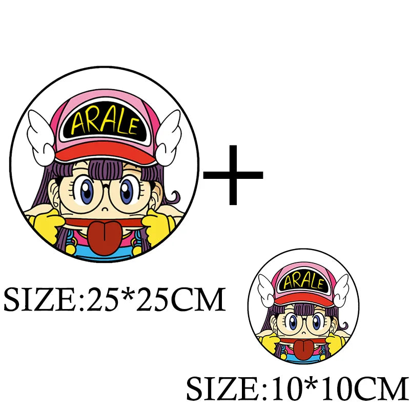 Anime Arale Dr Slump Cartoon Patches for Clothes Heat Transfer Thermal Vynil Stickers DIY T shirt Iron on for Women Appliqued