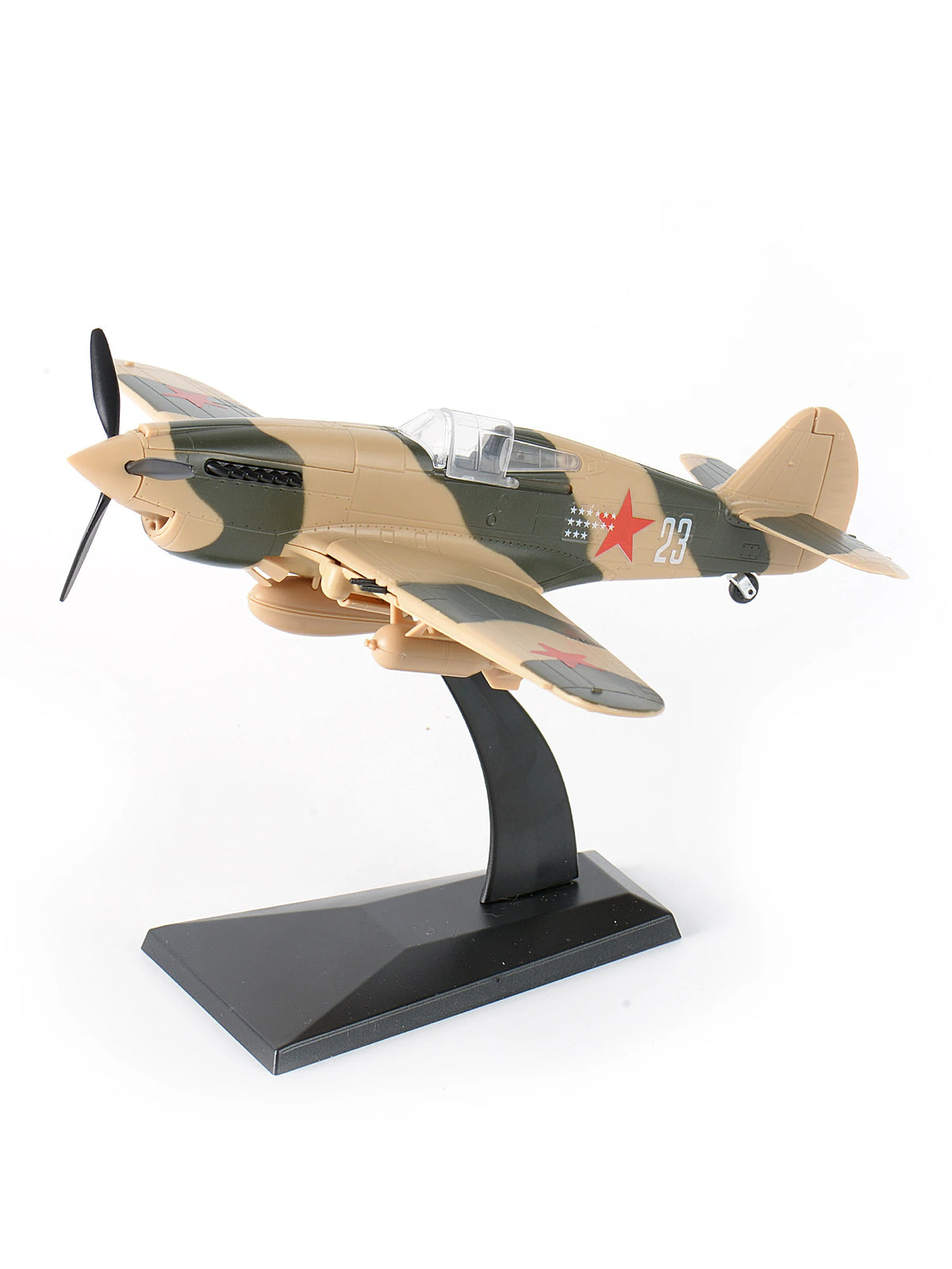 1/48 Chinese Flying Tigers P40 Fighter Jet Glue Free World War II Aircraft Model