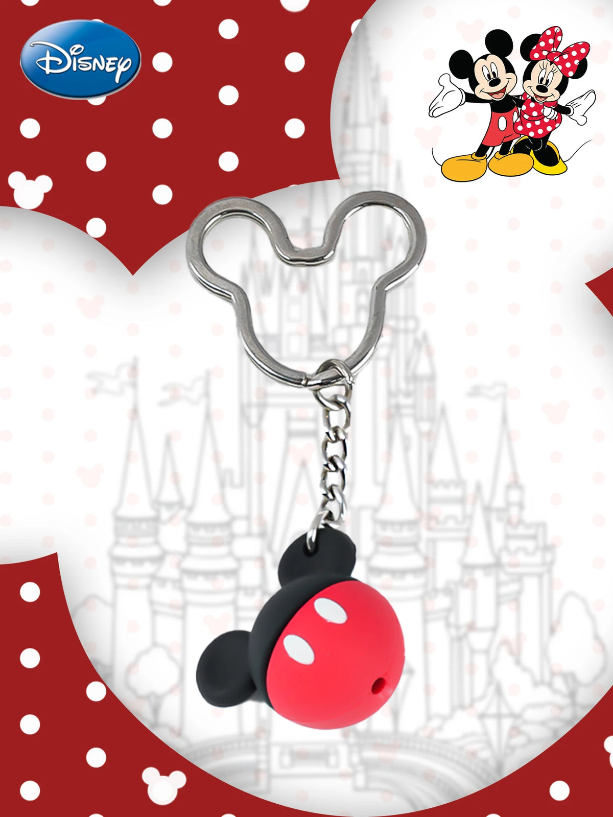 Mickey Officially Licensed 3D Figurine Bag Clip Charms Keychain Collectible Gift 1Pc Disney